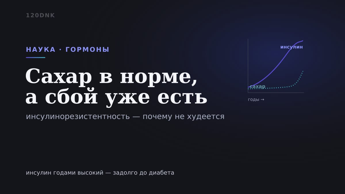 Инсулинорезистентность: почему дело не в силе воли, а в гормоне Основное изображение