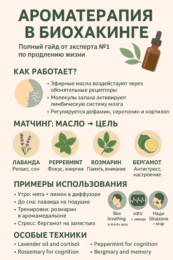 Ароматерапия в биохакинге: что доказала наука Основное изображение