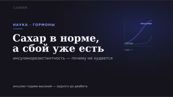 Инсулинорезистентность: почему дело не в силе воли, а в гормоне Основное изображение
