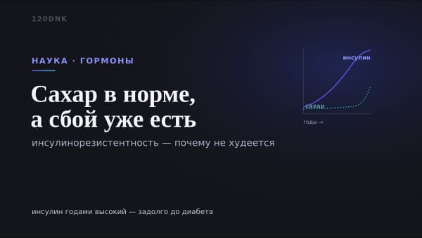 Инсулинорезистентность: почему дело не в силе воли, а в гормоне Основное изображение
